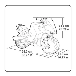 Feber Vehículos Eléctricos*Moto De Juguete Bebe Infantil Moto Turbo Hybrid 6V