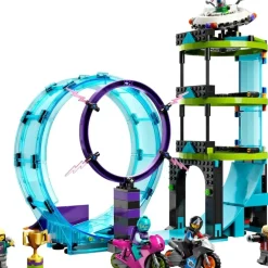 LEGO Puzzles Y Construcciones*Motos De Juguete Y Desafio Acrobatico: Rizo Extremo 1 O 2 Jugadores City Stuntz