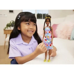 Barbie Munecas Y Peluches*Muneca Afroamericana Con Vestido Crochet Fashionista Modelos Surtidos