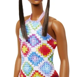 Barbie Munecas Y Peluches*Muneca Afroamericana Con Vestido Crochet Fashionista Modelos Surtidos
