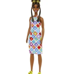 Barbie Munecas Y Peluches*Muneca Afroamericana Con Vestido Crochet Fashionista Modelos Surtidos