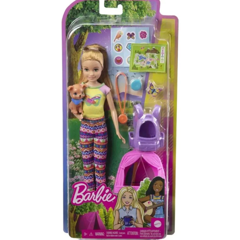 Barbie Munecas Y Peluches*Muneca ¡Vamos De Camping! Munecas Con Mascotas