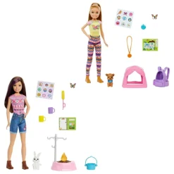 Barbie Munecas Y Peluches*Muneca ¡Vamos De Camping! Munecas Con Mascotas