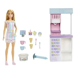 Barbie Munecas Y Peluches*Muneca Y Su Tienda Heladeria