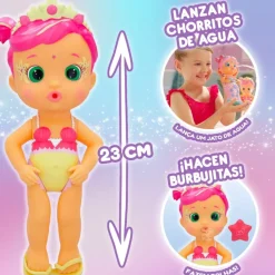 Bloopies Munecas Y Peluches*Muneca Bebe Con Disfraz De Sirena Magic Tail Mermaids