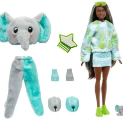 Barbie Munecas Y Peluches*Muneca Con Disfraz De Elefante Cutie Reveal