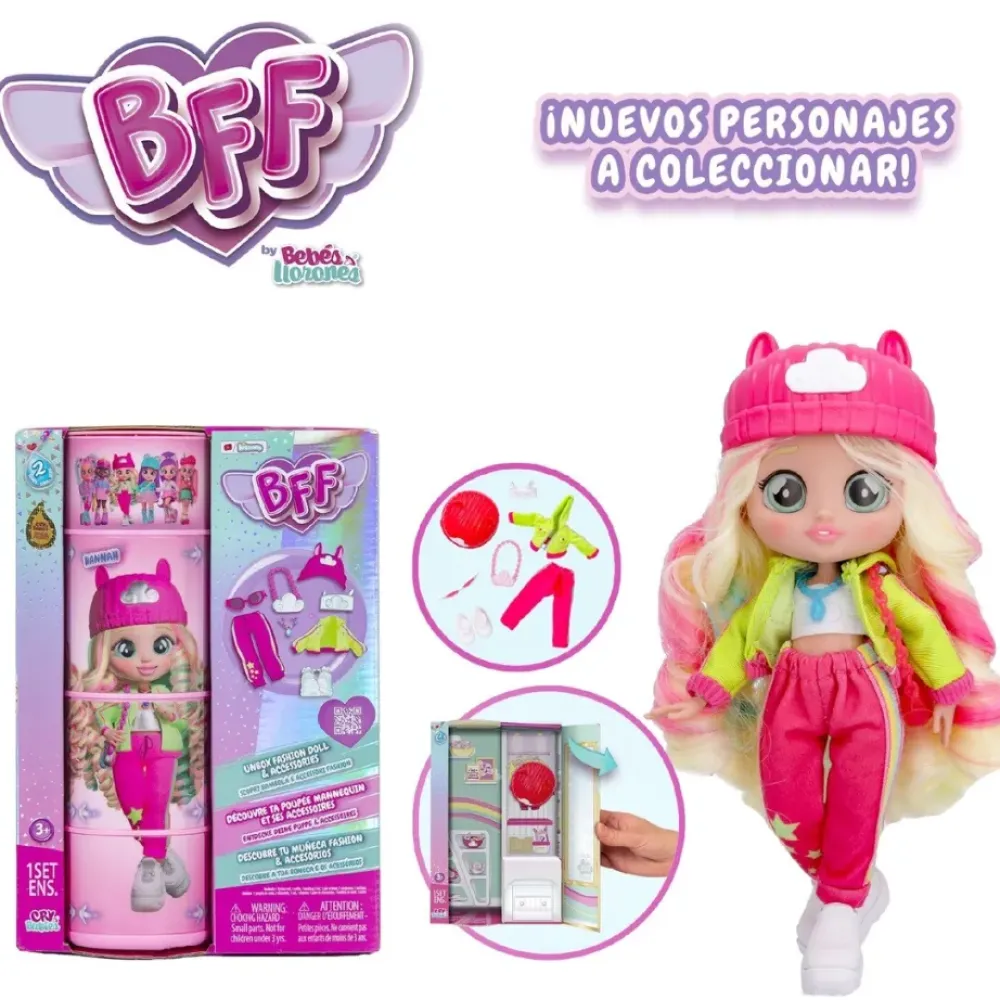 BFF Munecas Y Peluches*Muneca Hannah By Bebes Llorones