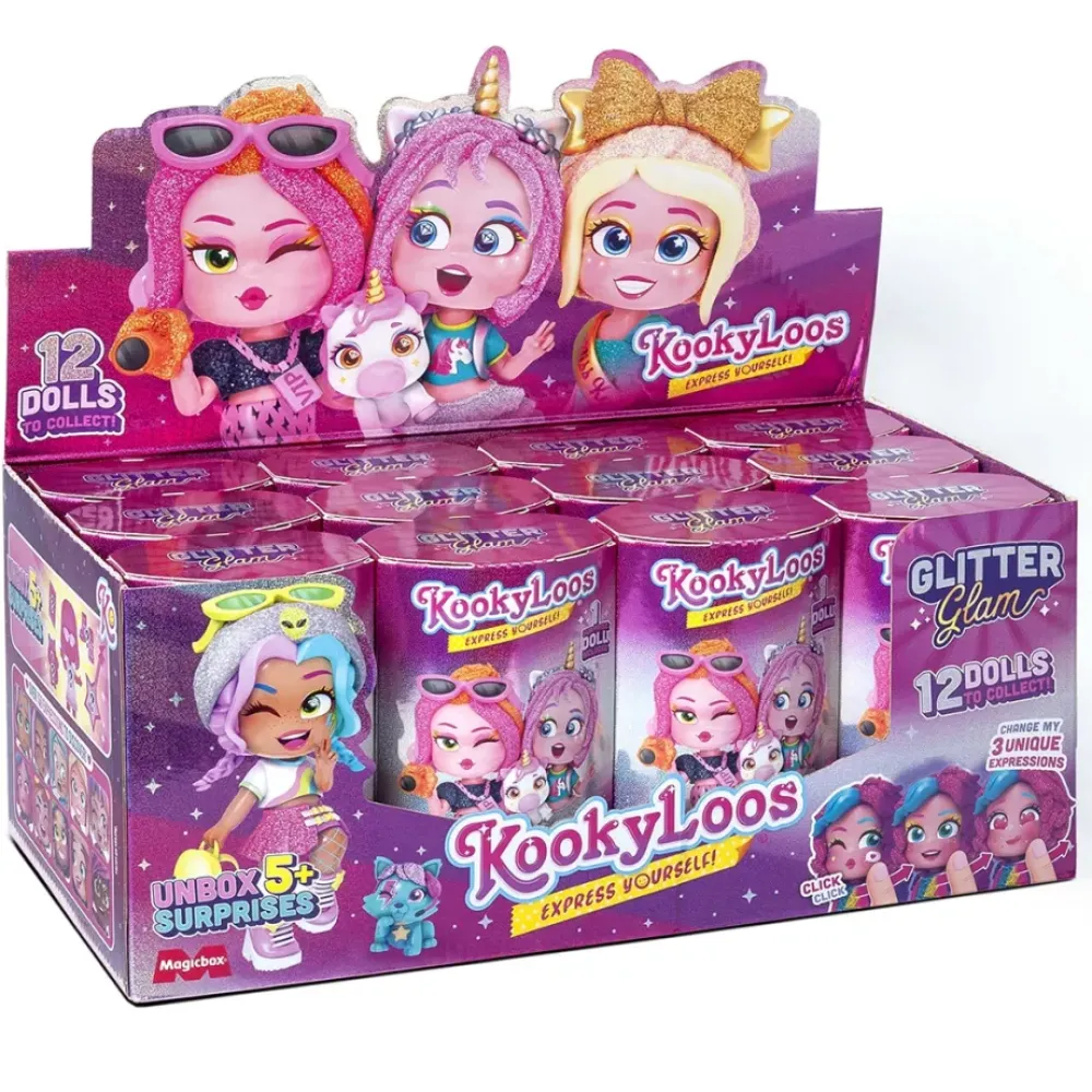 KOOKYLOOS Munecas Y Peluches*Muneca Glitter Glam - Surprise Doll