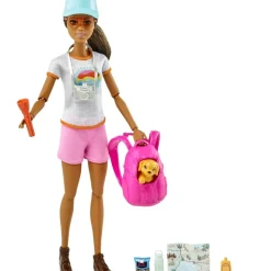 Barbie Munecas Y Peluches*Muneca Modelo Con Accesorios Y Mascotas Bienestar