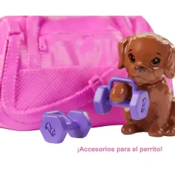 Barbie Munecas Y Peluches*Muneca Modelo Con Accesorios Y Mascotas Bienestar