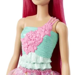 Barbie Munecas Y Peluches*Muneca Princesa Rubia Con Corona Rosa