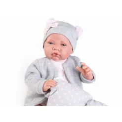 Muñecas Antonio Juan Munecas Y Peluches*Muneca Recien Nacida Gris