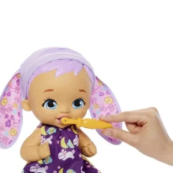 My Garden Baby Munecas Y Peluches* Conejito Dientes Limpios Lavanda Muneco De Juguete Con Cepillo De Dientes Y Accesorios