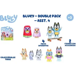 Bluey Preescolar*Pack 2 Figuras