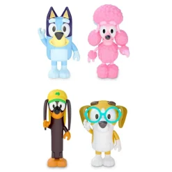 Bluey Preescolar*Pack 4 Figuras De Y Sus Amigos Friends Pack