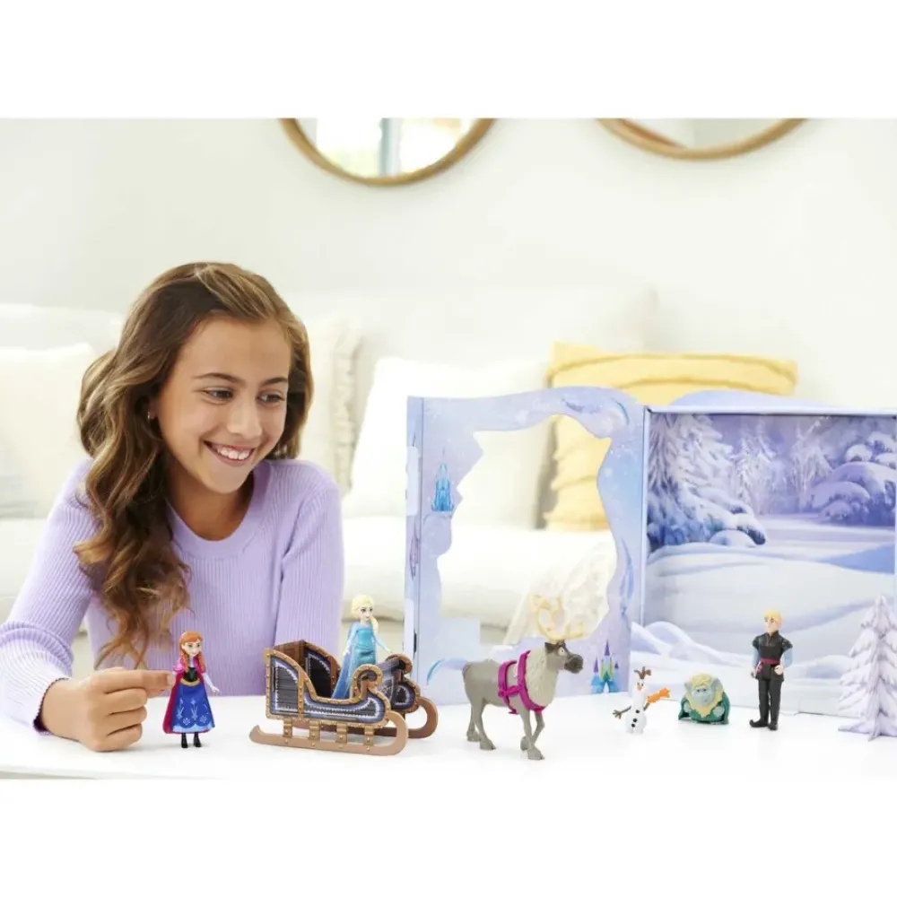 Mattel Munecas Y Peluches*Pack 6 Munecas Disney Frozen Minis