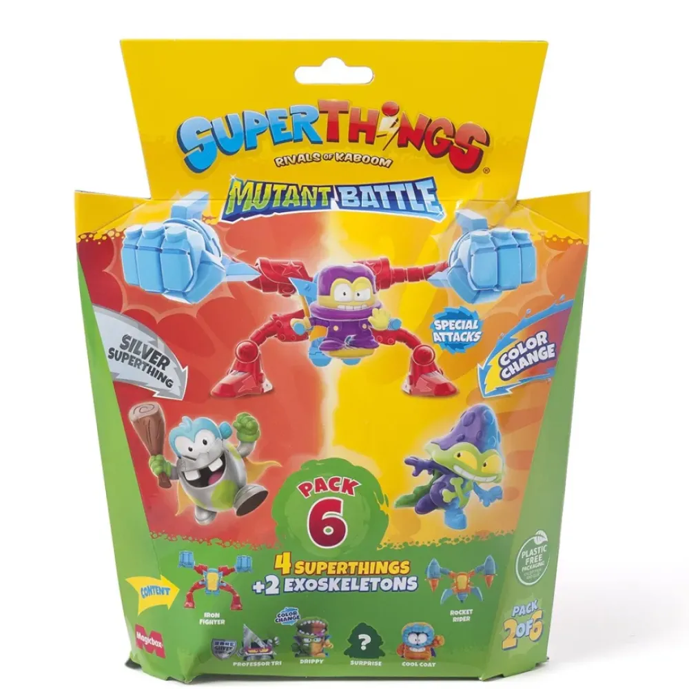 Superthings Electrónicos*Pack 6 Mutant Battle