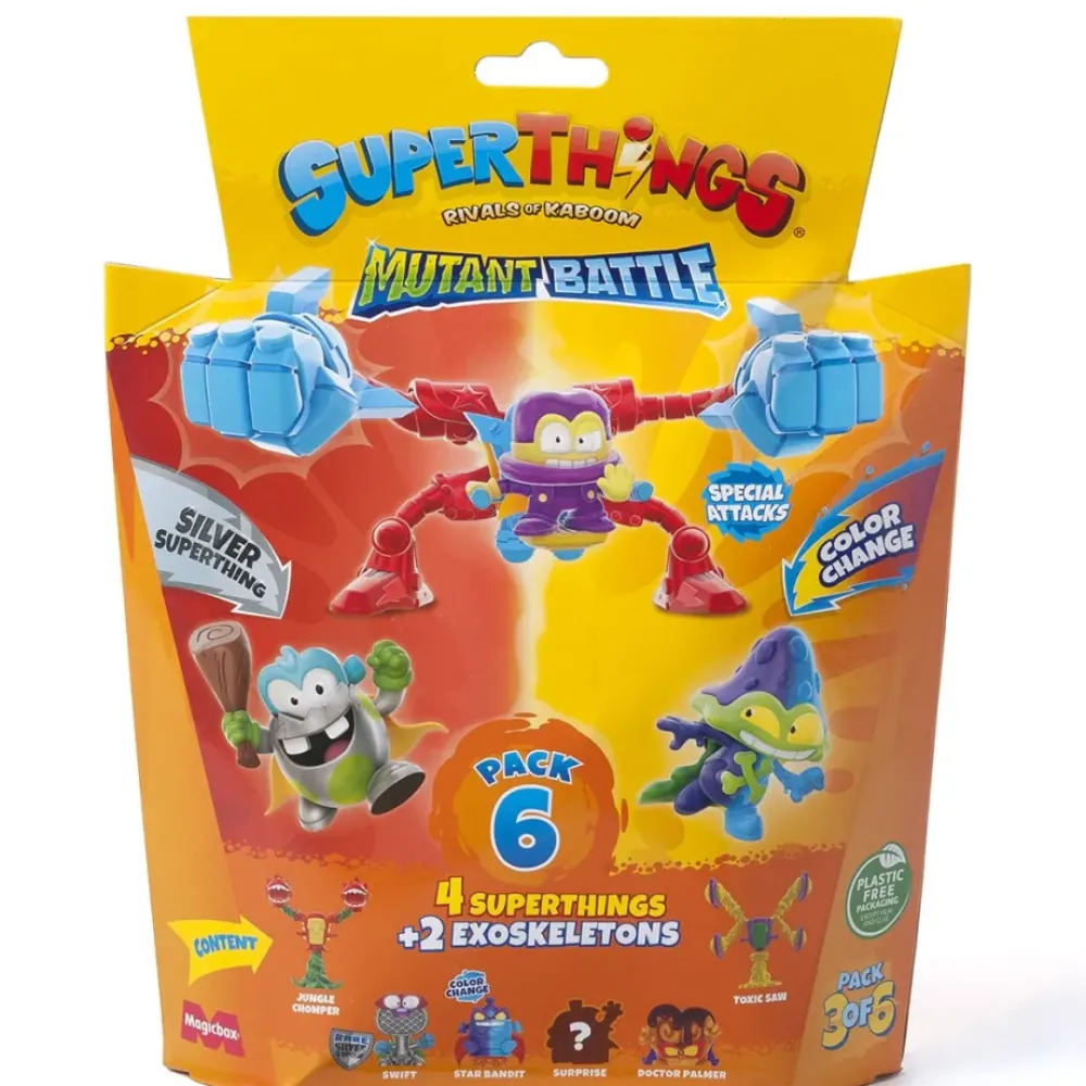 Superthings Electrónicos*Pack 6 Mutant Battle