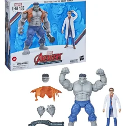 Hasbro Muñecos Articulados*Pack Gray Hulk Y Dr Bruce Banner - Marvel Legends Avengers 60 Aniversario