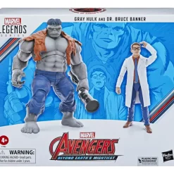 Hasbro Muñecos Articulados*Pack Gray Hulk Y Dr Bruce Banner - Marvel Legends Avengers 60 Aniversario