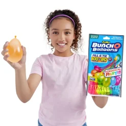 BUNCHOBALLOONS Juguetes Al Aire Libre*Pack Neon 100 Buncho Balloons Carga Rapida Auto-Sellante En 60 Segundos