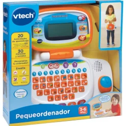 VTech Electrónicos*Pequeordenador Multicolor Ordenador Portatil Educativo Para Ninos, Raton Direccional