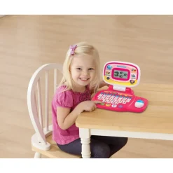 VTech Juegos Educativos*Pequeordenador Rosa, Ordenador Portatil Infantil Con Raton Direccional, Educativo