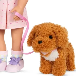 Our Generation Munecas Y Peluches*Perrito Poodle Con Bolso Y Accesorios