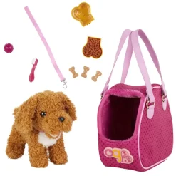 Our Generation Munecas Y Peluches*Perrito Poodle Con Bolso Y Accesorios