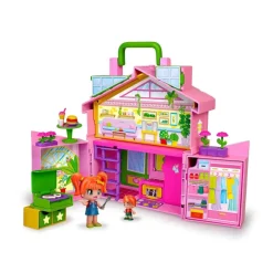 Pinypon Munecas Y Peluches* La Casa Rosa Maletin