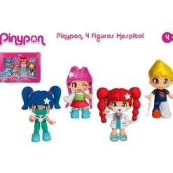 Pinypon Munecas Y Peluches*.Pack 4 Figuras Hospital