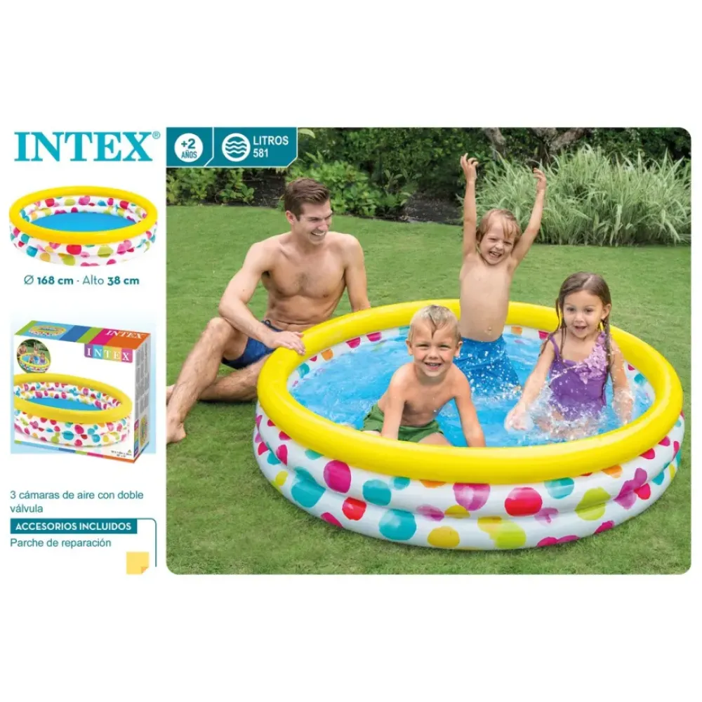 Colorbaby Juguetes Al Aire Libre*Piscina 3 Aros Multicolor