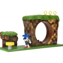 Sonic Muñecos Articulados*Playset Green Hill Zone Con Figura