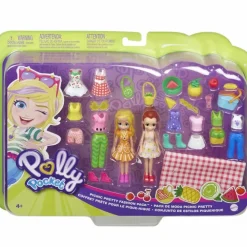 Polly Pocket Munecas Y Peluches* Pack De Moda Grande Surtido 2 Munecas Con Ropa Y Accesorios