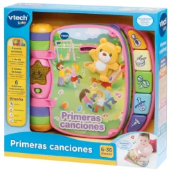VTech Preescolar*Primeras Canciones Rosa, Libro Musical Infantil Con Las Canciones Mas Populares Baby