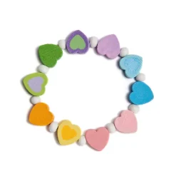 El Corte Inglés Disfraces Y Complementos*Pulsera De Corazones De Madera Sostenible El Corte Ingles