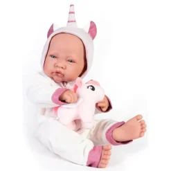 Muñecas Antonio Juan Munecas Y Peluches*Recien Nacida Con Disfraz De Unicornio