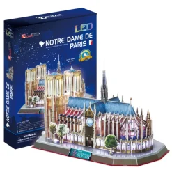 CubicFun Puzzles Y Construcciones*Rompecabezas 3D Notre Dame De Paris Con Luz Led