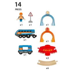 BRIO Preescolar*Set Circuito Circular Con Tuneles De Accion Smart Tech Sound