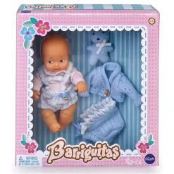 Barriguitas Munecas Y Peluches*Set De Bebe Con Ropita Azul Famosa