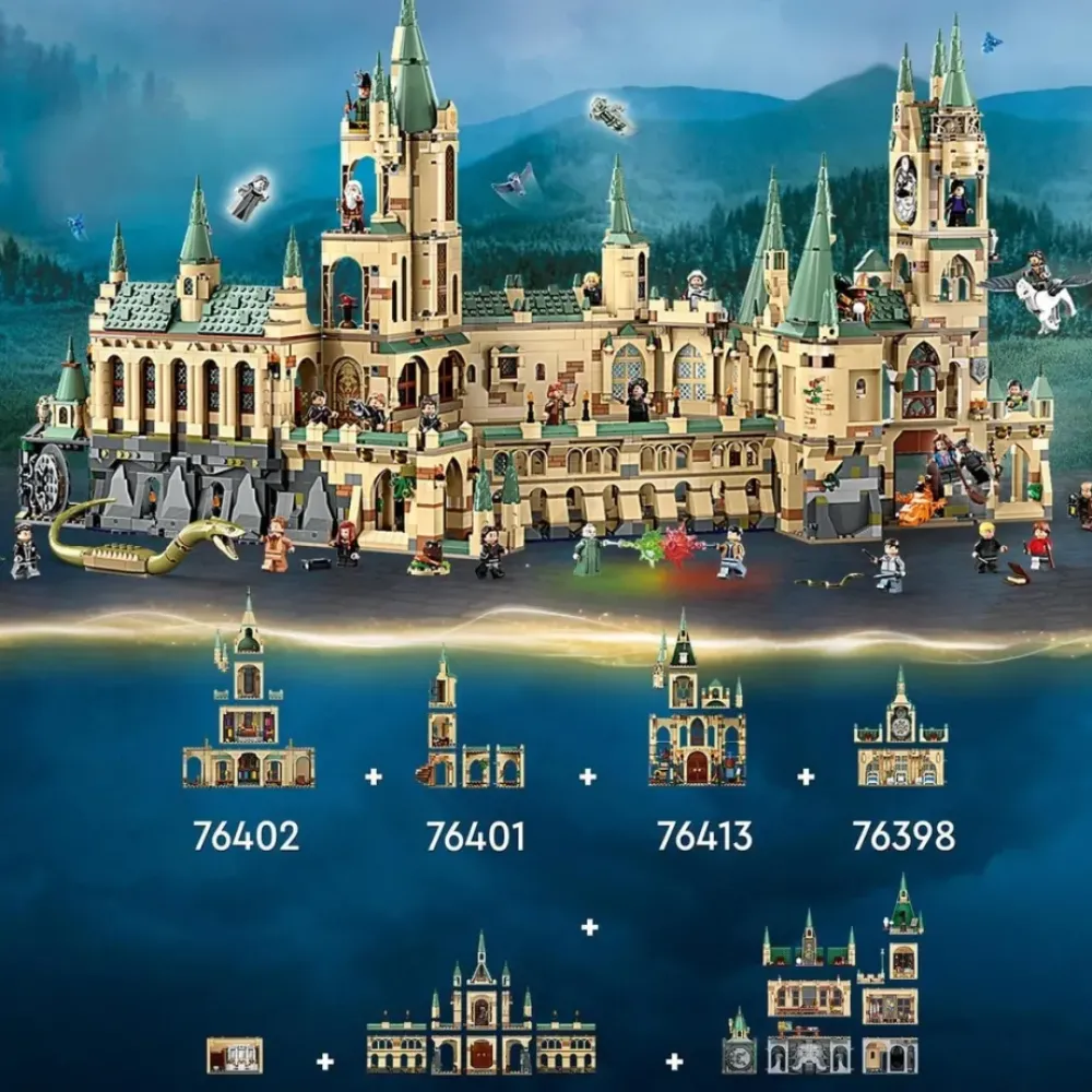 LEGO Puzzles Y Construcciones*Set De Construccion La Batalla De Hogwarts Wizarding World Harry Potter