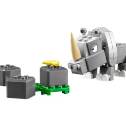 LEGO Puzzles Y Construcciones*Set De Construccion Rambi, El Rinoceronte Set De Expansion: Donkey Kong Super Mario