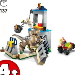 LEGO Puzzles Y Construcciones*Set De Juguete Huida Del Velocirraptor Coleccion 30 Aniversario Jurassic Park Jurassic World