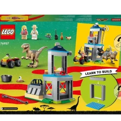 LEGO Puzzles Y Construcciones*Set De Juguete Huida Del Velocirraptor Coleccion 30 Aniversario Jurassic Park Jurassic World