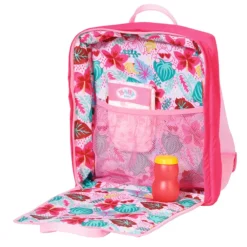 Baby Born Munecas Y Peluches*Set De Juguete Vacaciones Mochila Cambiador