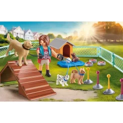 Playmobil Muñecos Articulados*Set De Regalo Entrenadora De Perros City Life