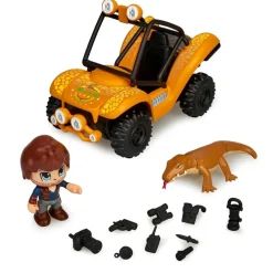 PINYPON ACTION Muñecos Articulados*Set De Vehiculo Buggy Y Figura Lagarto