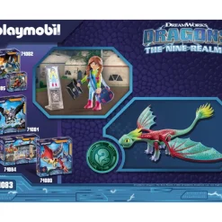 Playmobil Muñecos Articulados*Set Dragons Nine Realms: Feathers & Alex Dreamworks Dragons
