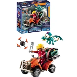 Playmobil Muñecos Articulados*Set Dragons Nine Realms: Icaris Quad Dreamworks Dragons