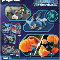 Playmobil Muñecos Articulados*Set Dragons Nine Realms: Plowhorn & D'Angelo Dreamworks Dragons